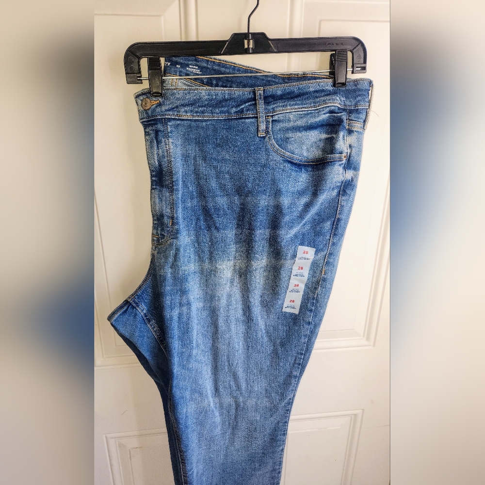 NWT Old Navy Rock Star Skinny Blue Denim Jeans Size 28